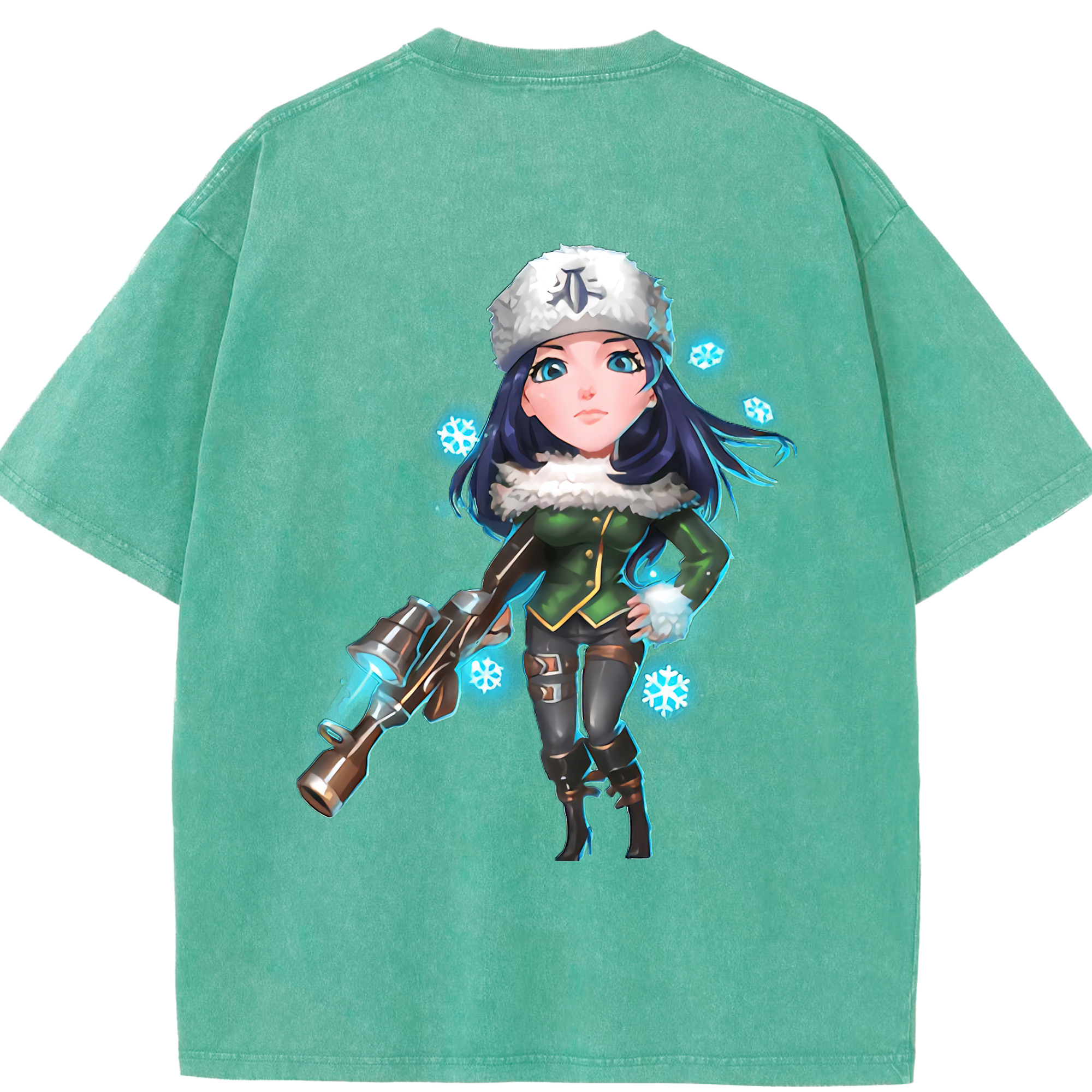 リーグ・オブ・レジェンド League of Legends LOL 綿100% ヴィンテージ風 半袖Tシャツ（背面プリント）